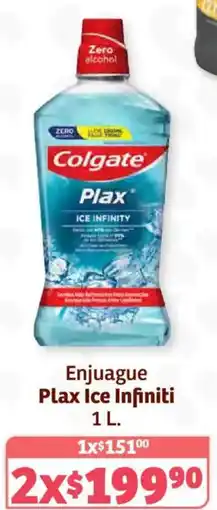 Soriana Híper Colgate plax ice infiniti enjuague oferta