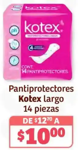 Soriana Híper Kotex pantiprotectores largo oferta