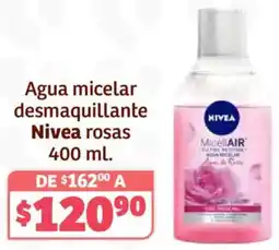 Soriana Híper Nivea agua micelar desmaquillante rosasx oferta