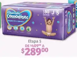 Soriana Híper Kleen bebe comodisec pañales etapa 5 oferta