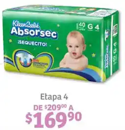 Soriana Híper Kleen bebe absorsec etapa 4 oferta