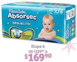 Soriana Híper Kleenbebé absorsec pañales etapa 6 oferta