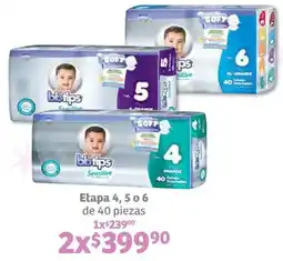 Soriana Híper Bbtips pañales etapa 4, 5 o 6 oferta