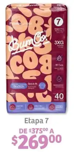 Soriana Híper Bum co. pañales etapa 7 oferta