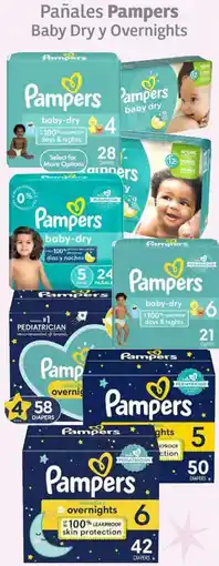 Soriana Híper Pampers pañales baby dry y overnights oferta