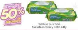Soriana Híper Suavelastic max y hello kitty toallitas para bebé oferta