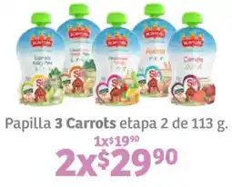 Soriana Híper 3 carrots papilla etapa 2 oferta