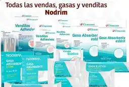 Soriana Híper Nodrim todas las vendas, gasas y venditas oferta