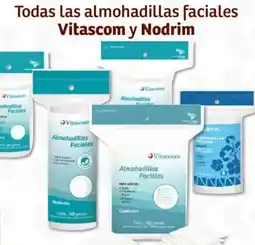 Soriana Híper Vitascom y nodrim todas las almohadillas faciales oferta