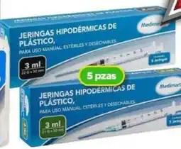 Bodega Aurrerá Jeringas hipodérmicas de plástico oferta