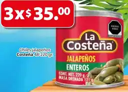 Zorro La costeña chiles jalapeños oferta
