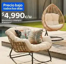 Walmart Mainstays mecedora o columpio oferta