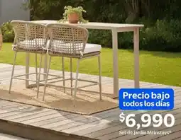 Walmart Mainstays set de jardín oferta