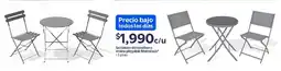 Walmart Mainstays set bistro de texaline o resina plegable oferta