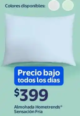 Walmart Hometrends almohada sensación fría oferta