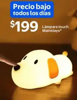 Walmart Mainstays lámpara touch oferta