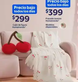 Walmart Hometrends frazada cerezas oferta