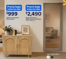 Walmart Hometrends gabinete de madera oferta