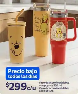 Walmart Vaso de acero inoxidable con popote oferta
