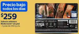 Walmart Marketside salmón atlántico sin piel oferta