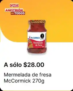OXXO McCormick mermelada de fresa oferta