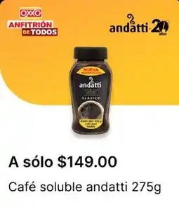 OXXO Andatti café soluble oferta