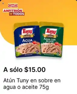 OXXO Tuny atún en sobre en agua o aceite oferta