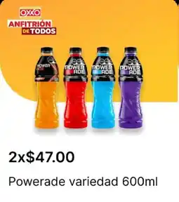 OXXO Powerade oferta