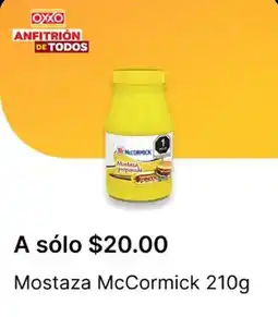 OXXO McCormick mostaza oferta