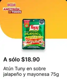OXXO Tuny atún en sobre jalapeño y mayonesa oferta
