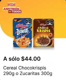 OXXO Choco Krispis o Zucaritas oferta