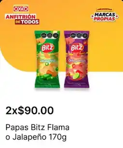 OXXO Bitz flama o jalapeño oferta