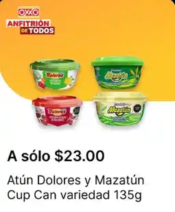 OXXO Doores y Mazatún atún cup oferta