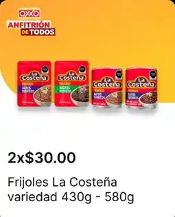 OXXO La Costeña frijoles oferta