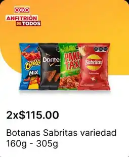OXXO Sabritas botanas oferta