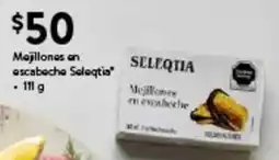 Walmart Express Seleqtia mejillones en escabeche oferta