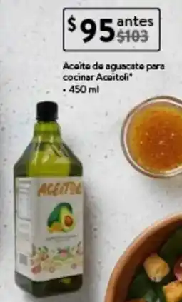 Walmart Express Aceitoli aceite de aguacate para cocinar oferta