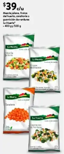 Walmart Express La Huerta mezcla juliana, frutos del huerto, zanahoria o guarnicion de verduras oferta