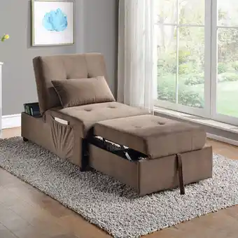 Costco Homelegance, Sofá Cama, Garrell Color Marrón oferta