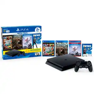 RadioShack Consola PlayStation 4 más Mega Pack 6 / 1 tb / Negro oferta