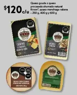 Walmart Express Kroon queso gouda o queso procesado oferta