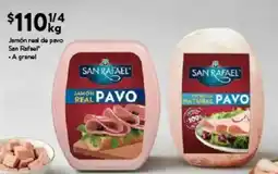 Walmart Express San Rafael jamón real de pavo oferta