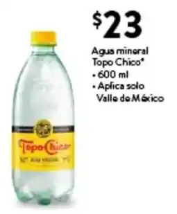 Walmart Express Topo Chico agua mineral oferta
