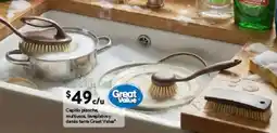 Walmart Express Great Value cepillo plancha multiusos, lavaplatosy danés terra oferta