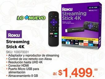 RadioShack Roku streaming stick 4k oferta