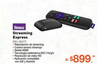 RadioShack Roku streaming exoress oferta