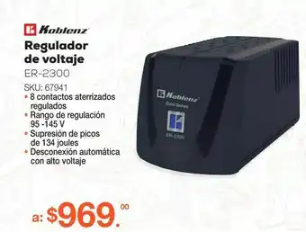 Regulador de voltaje koblenz er-2300