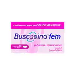 Farmacias YZA Buscapina Fem 20Mg/400Mg 10 Tabs oferta