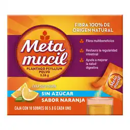 Farmacias YZA Metamucil Naranja Sachets 10 Sbs oferta