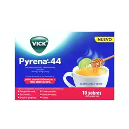 Farmacias YZA Vick Pyrena 44 Miel Y Limon 5G 10 Sobres oferta